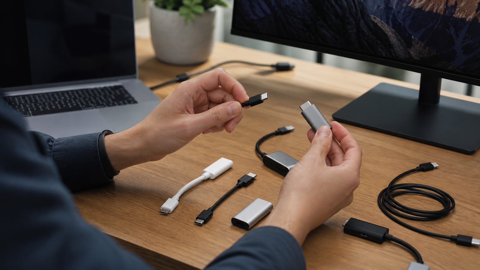 Verschillende USB-C-kabels en adapters worden op eigenschappen vergeleken